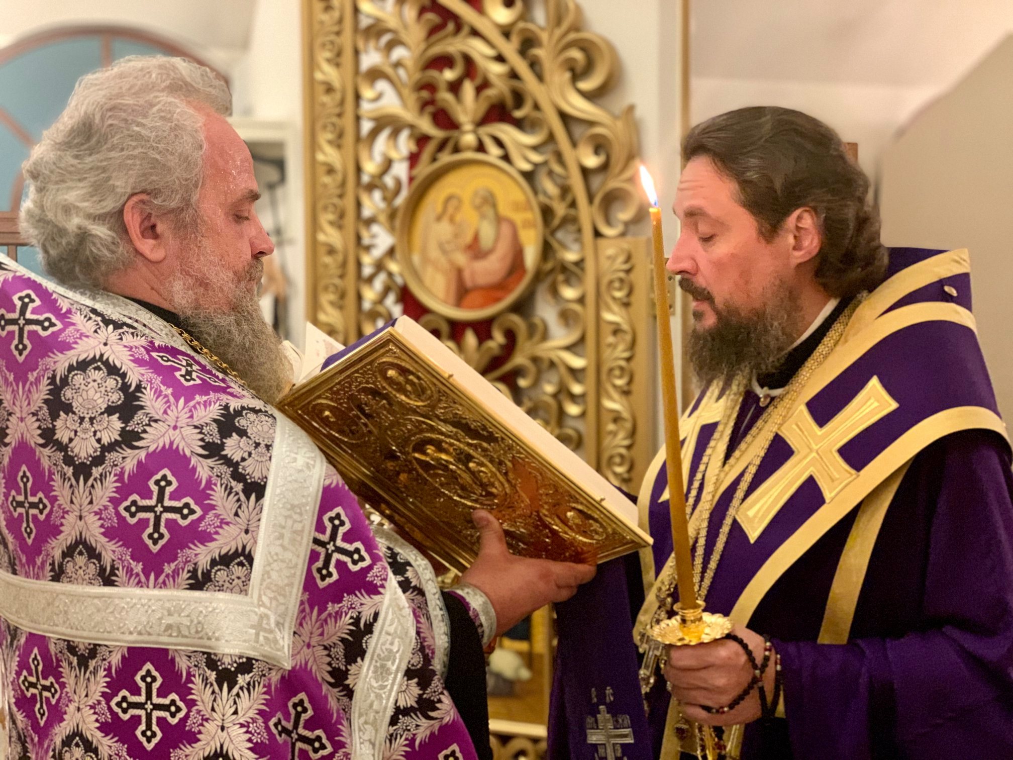 Всенощное бдение с чином Воздвижения Креста в Михаило-Архангельском храме г. Куала-Лумпур