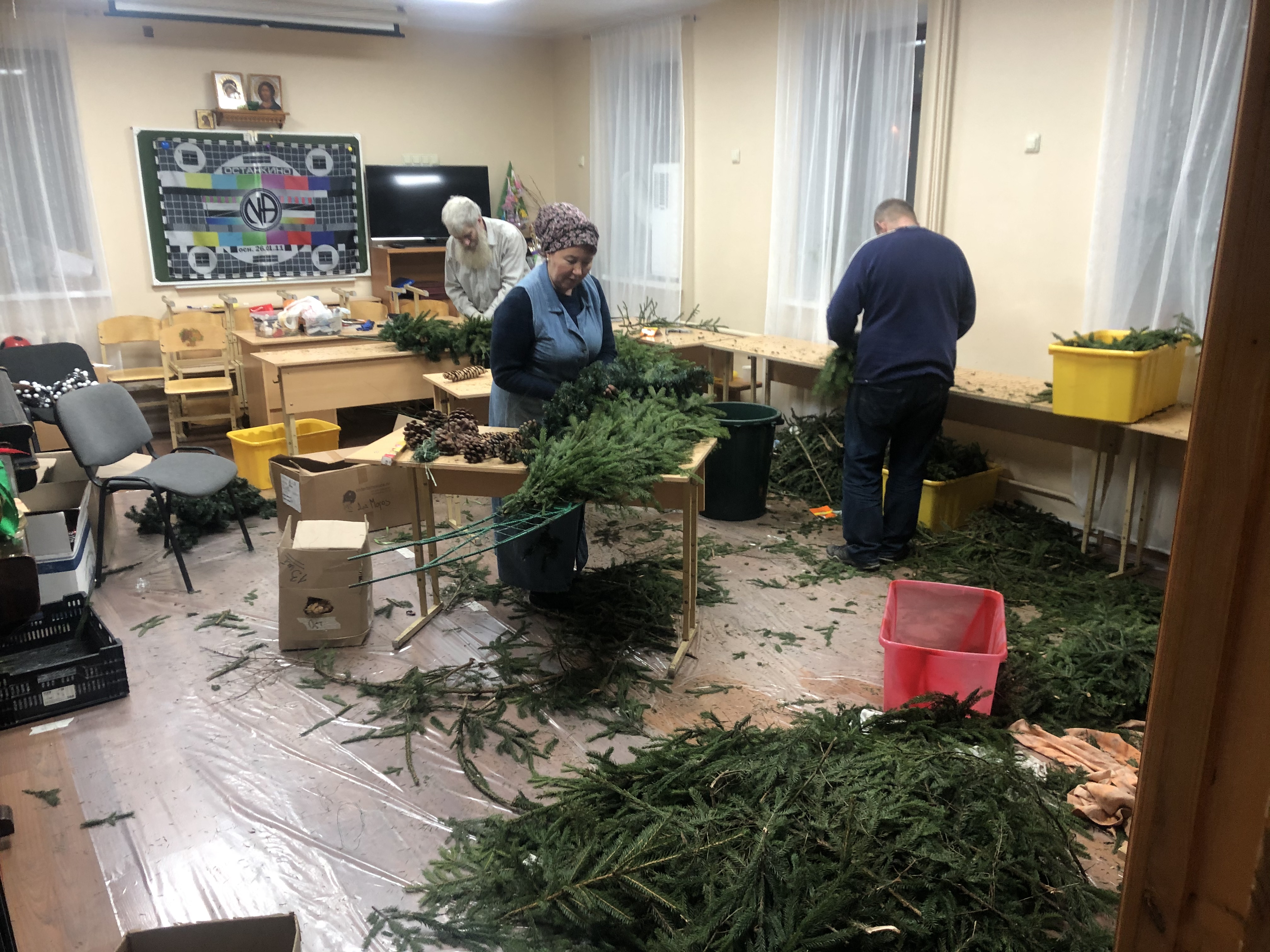 Благоукрашение храма к праздникам