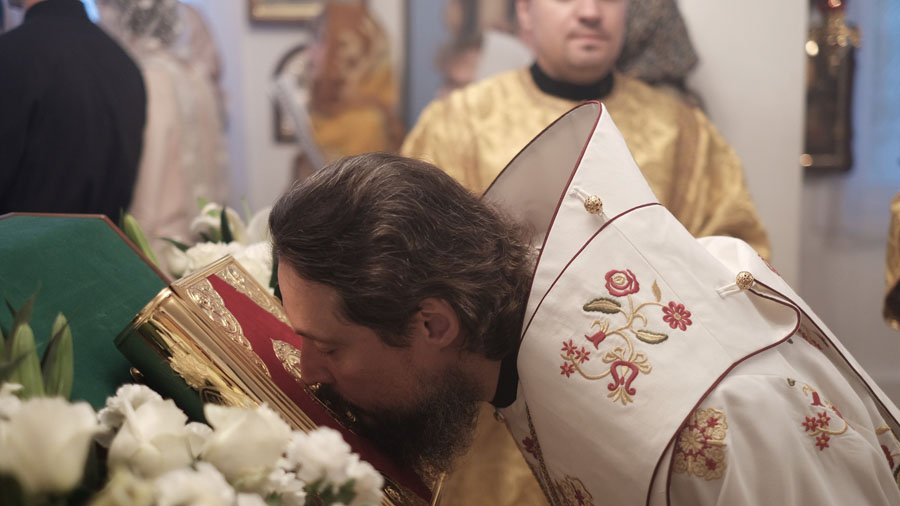 Всенощное бдение в храме Успения Пресвятой Богородицы в Сингапуре